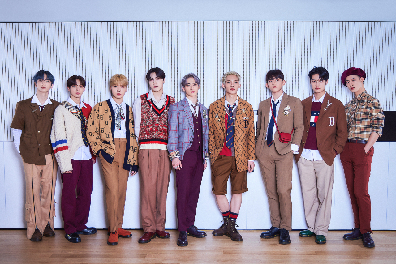 Boy band TO1 poses during an interview held at the band’s agency, WakeOne Entertainment, in Mapo-gu, western Seoul, on Nov. 18. (WakeOne Entertainment)