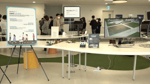 22일 서울 서초구 삼성전자 서울R&D캠퍼스에서 열린 C랩 미디어데이 행사에서 소개된 C랩 졸업 기업들 모습. [삼성전자 제공]