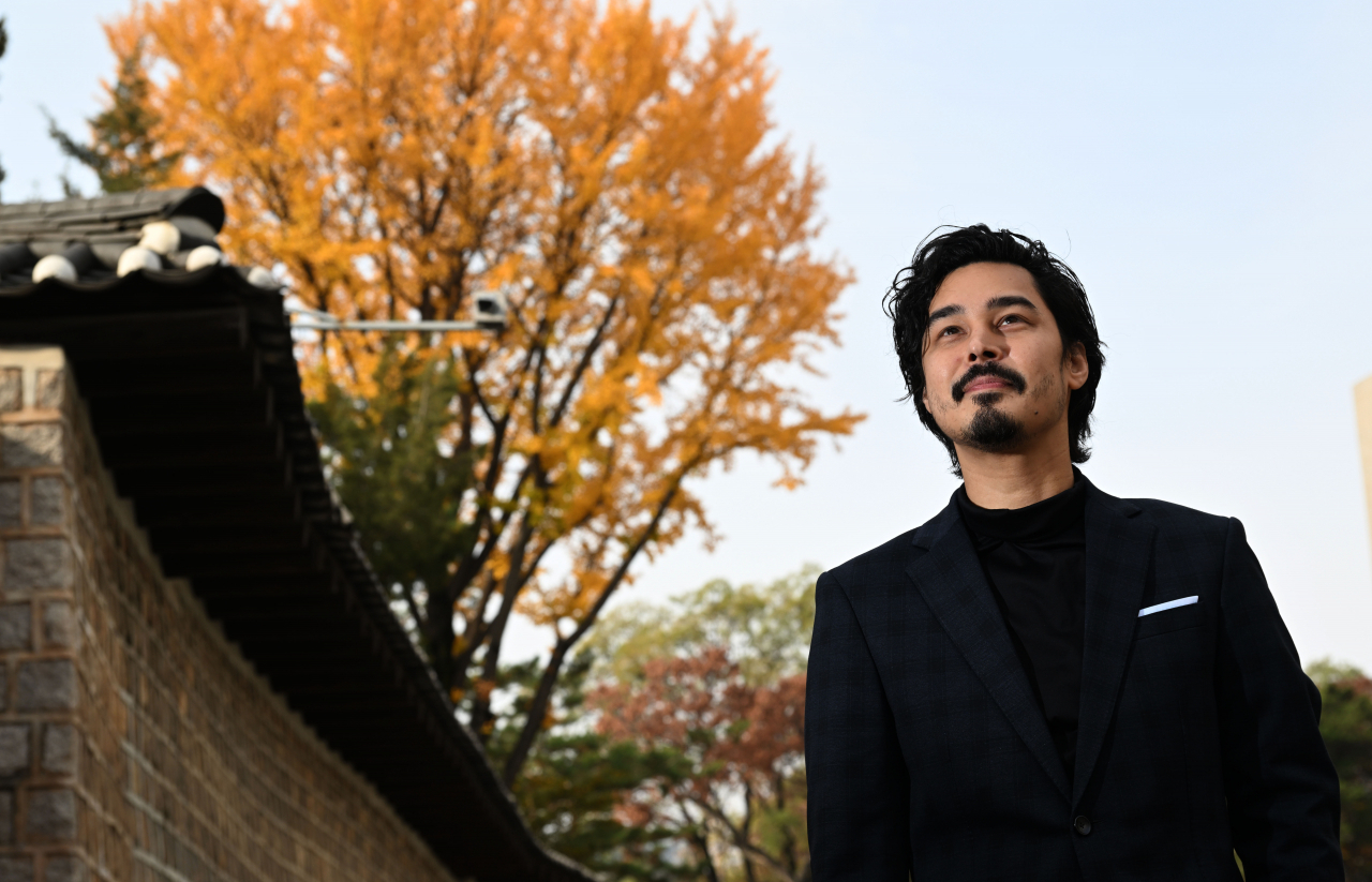 German pianist Christopher Park poses for photos during an interview with The Korea Herald on Tuesday. (Park Hae-mook/The Korea Herald)