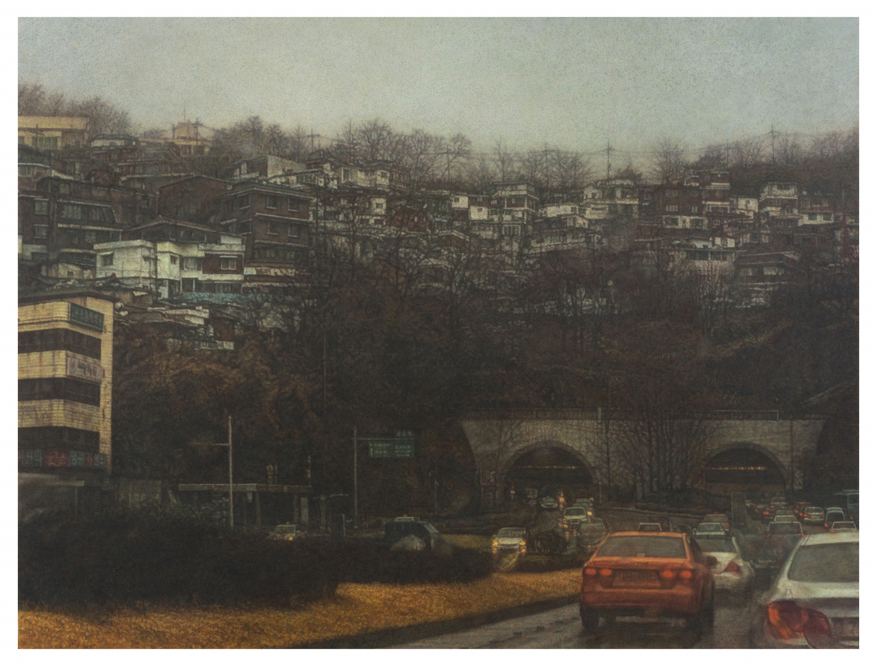 이만나, 더 이상 거기에 없는 풍경,194 x 259cm, Oil on canvas, 2020 [사진=선화랑]