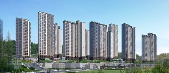 광양 더샵 라크포엠 조감도.