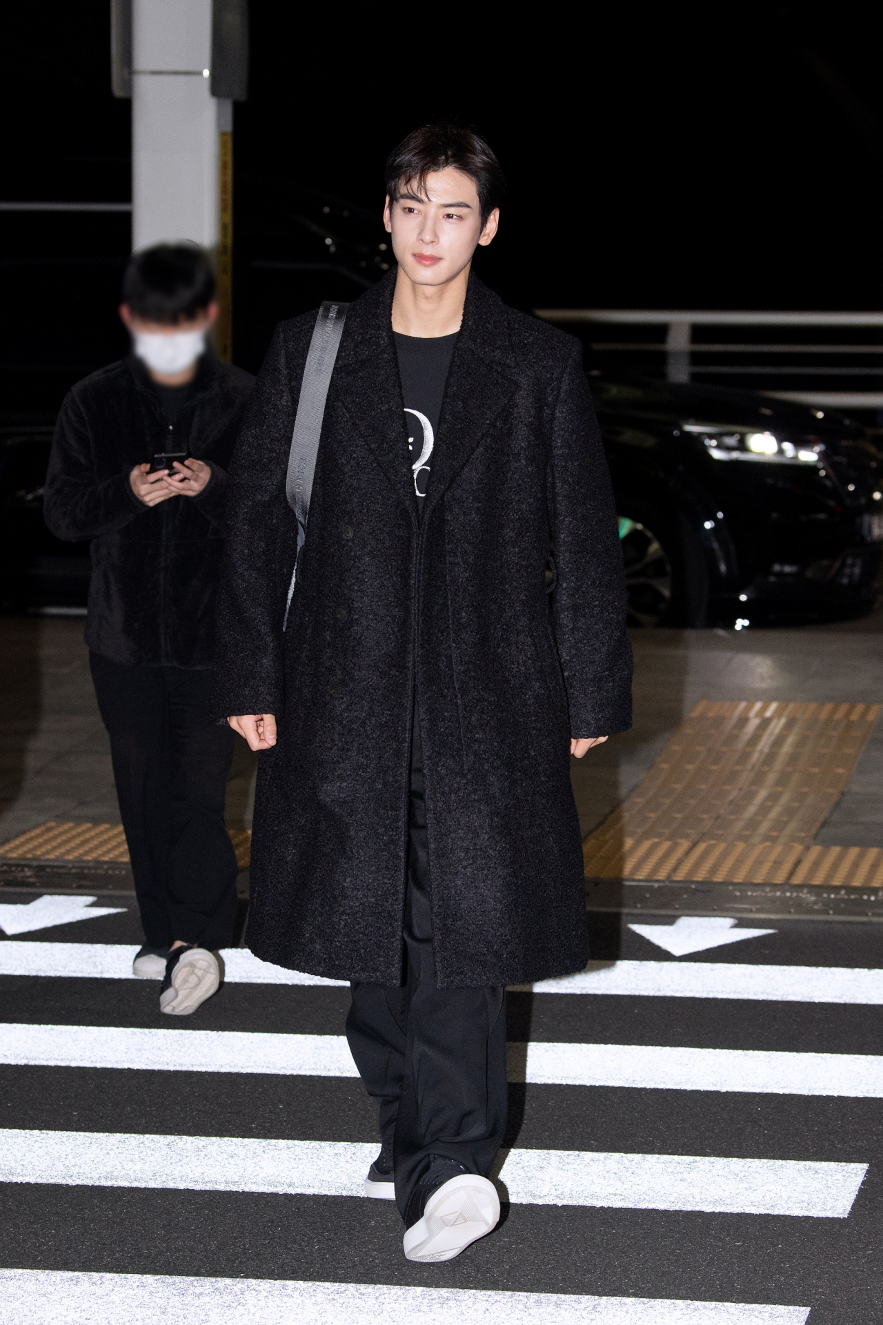 차은우 공항패션