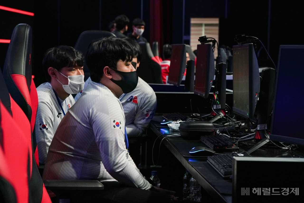 지난달 30일 조선대 이스포츠경기장에서 진행된 글로벌 이스포츠 대회 모습.