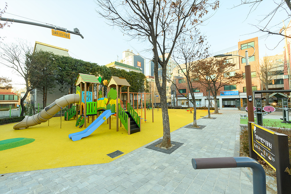 리모델링된 당뒤어린이공원 전경. [양천구 제공]