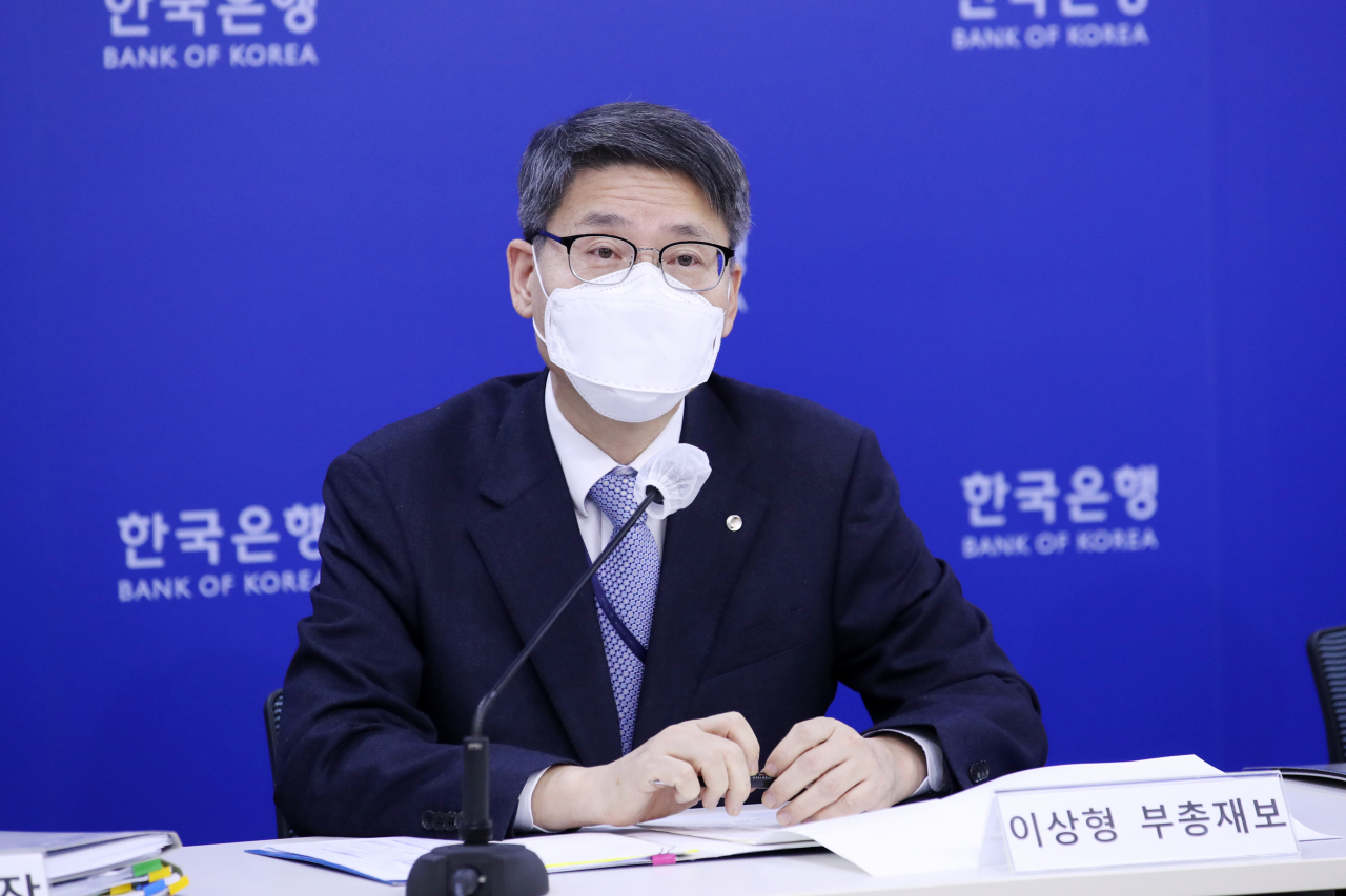 이상형 한국은행 부총재보가 8일 오전 서울 중구 한국은행에서 열린 통화신용정책보고서(2022년 12월) 설명회에서 발언하고 있다. [사진=한국은행]