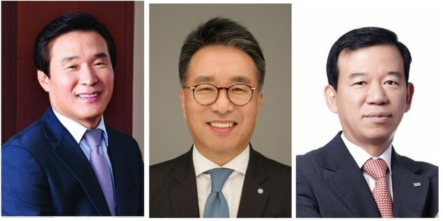 왼쪽부터 김해준 전 교보증권 대표, 서명석 전 유안타증권 사장, 서유석 전 미래에세자산운용 사장