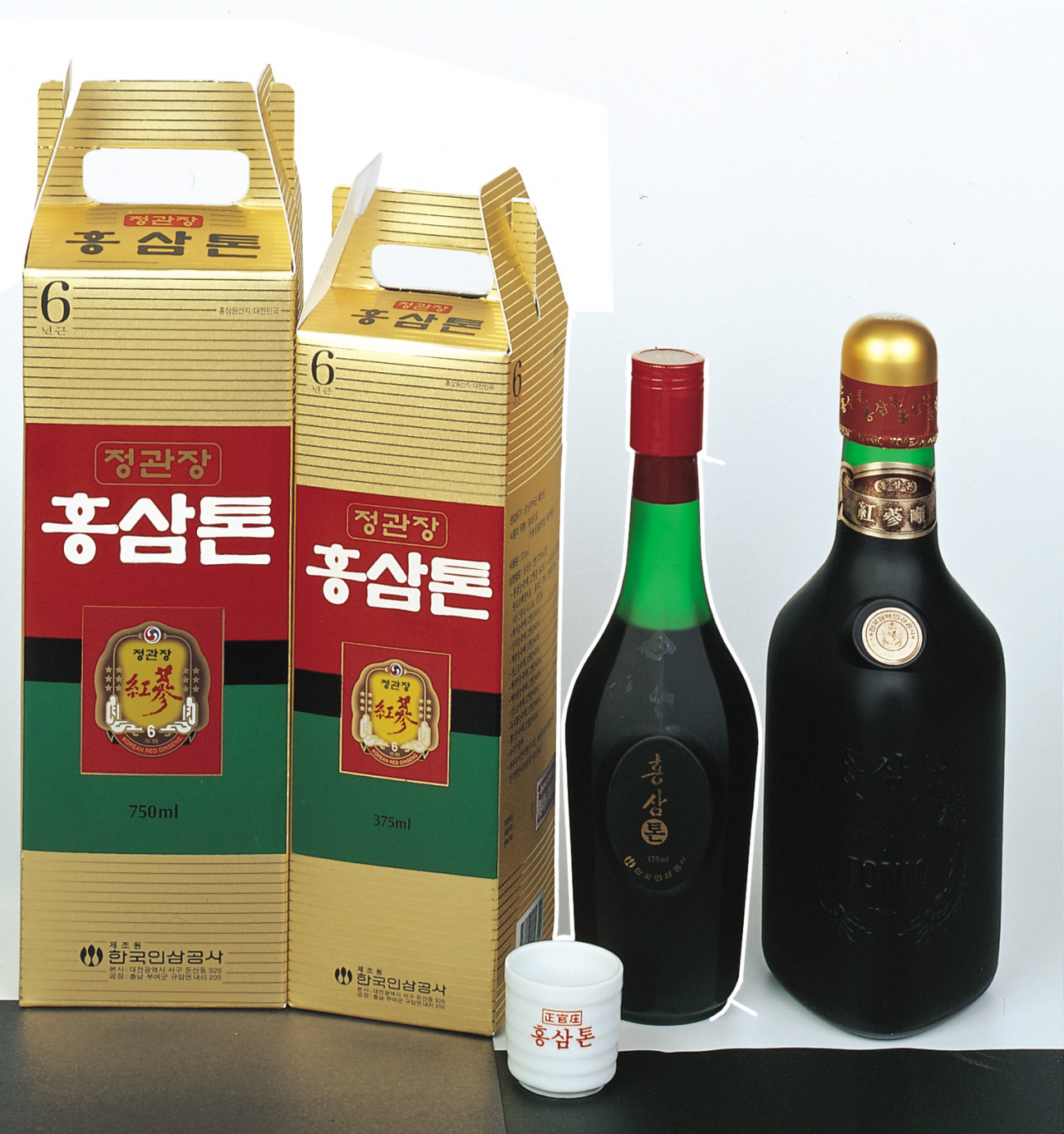 1993년 출시됐던 정관장 최초의 복합 한방제품 ‘홍삼톤’. [KGC인삼공사 제공]