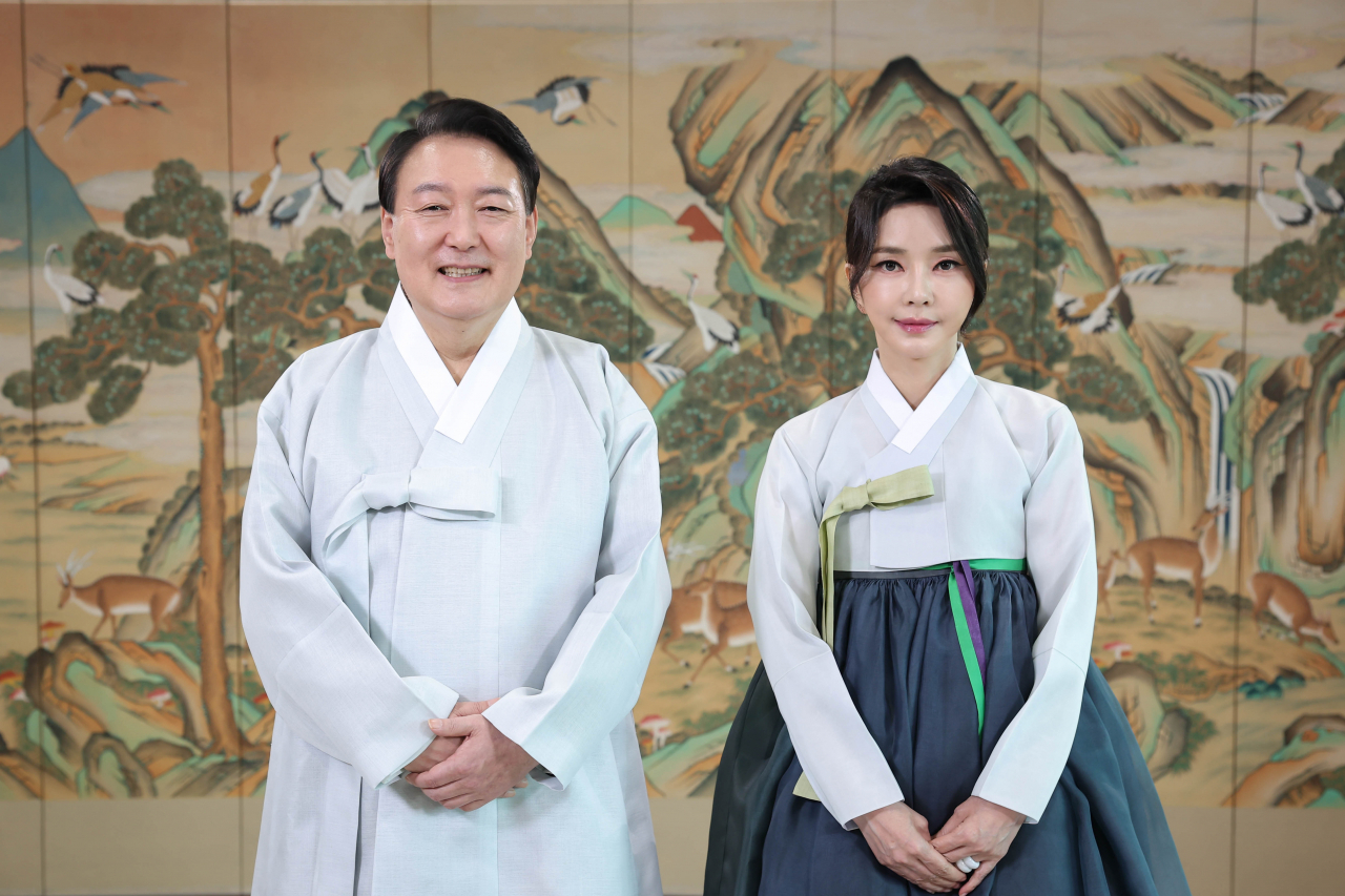 윤석열 대통령과 부인 김건희 여사. [대통령실]