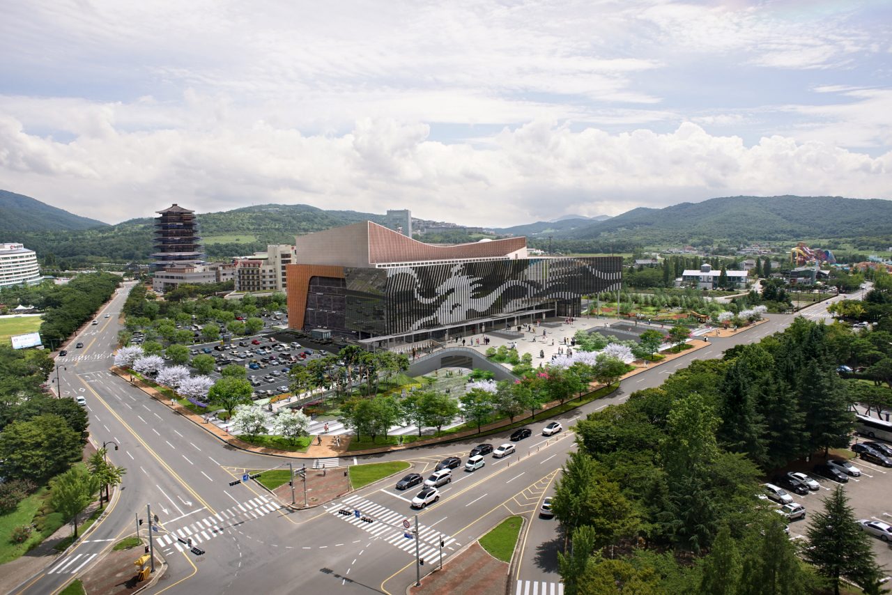 경주 보문관광단지에 위치한 화백켄벤션센터 전경. [경주시 제공]