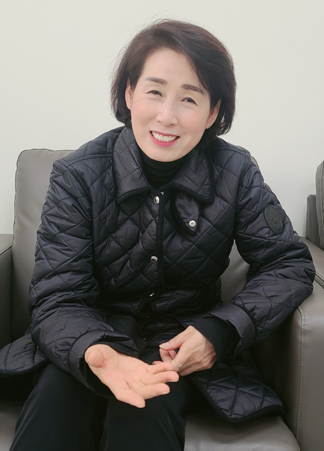 정순천 원장이 19일 대구행복진흥원이 나아갈 방향 등에 대해 이야기하고 있다.[대구행복진흥원 제공]