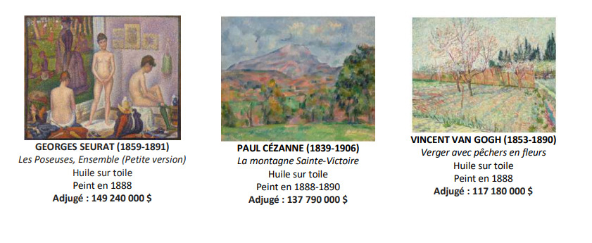 폴 앨런 컬렉션 경매 중 최고가 톱 3 작품들 [CHRISTIE'S IMAGES LTD. 2022]