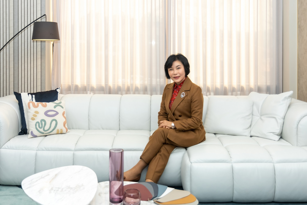 최근 경기 남양주 자코모 본사 쇼룸에서 만난 박경분 대표. [자코모 제공]