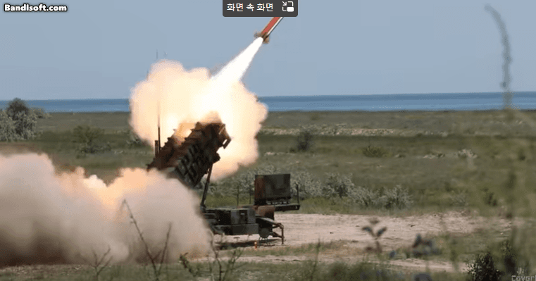 패트리엇 시스템 발사 장면. [유튜브]