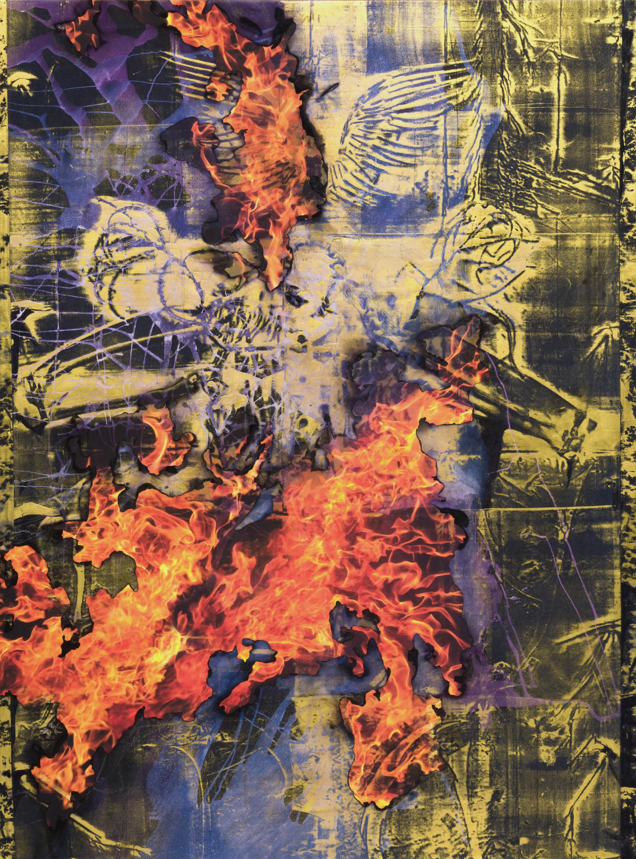 "Who Will Testify to the Time when the World Was Ablaze?" by Korakrit Arunanondchai (Courtesy of the artist, Kukje Gallery)