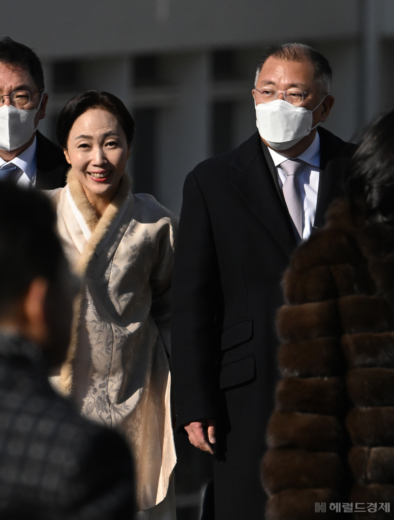정의선 현대자동차그룹 회장과 부인 정지선 씨.