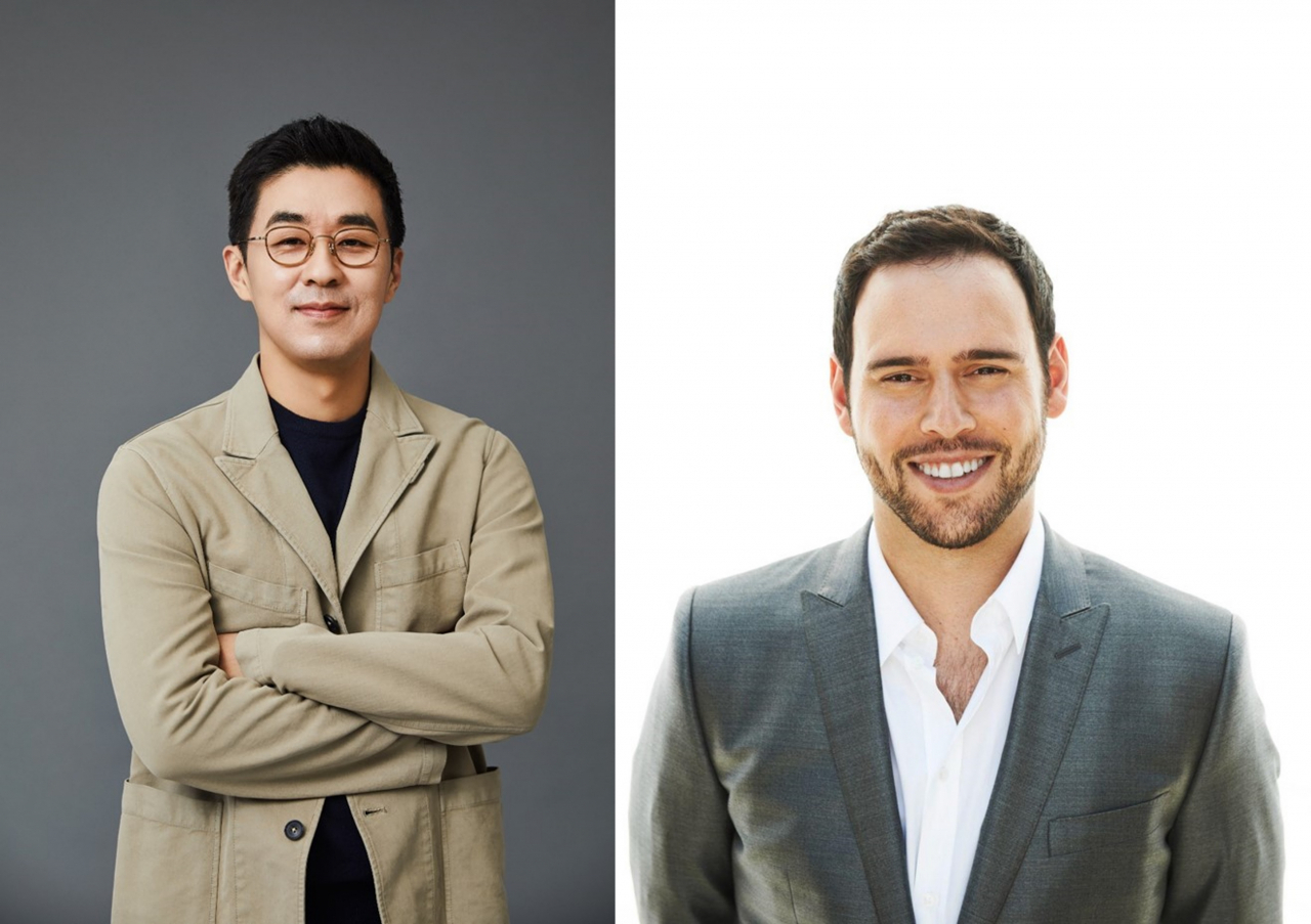 하이브 박지원 CEO·하이브 아메리카 스쿠터 브라운 CEO [하이브 제공]
