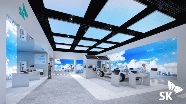 Concept image of one section of SK Group's showroom, dubbed "SK Around Every Corner" at CES 2023. (SK Group)