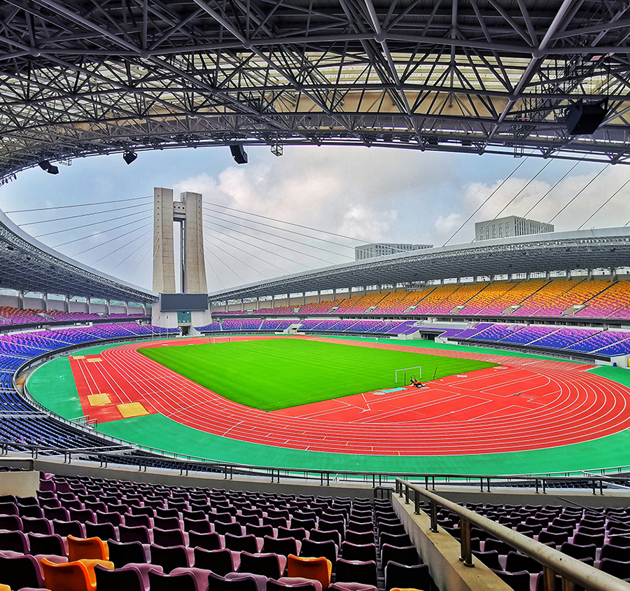 항저우 아시안게임 축구 결승이 열릴 예정인 황룽 스포츠센터 경기장 전경./조직위 홈페이지 캡처