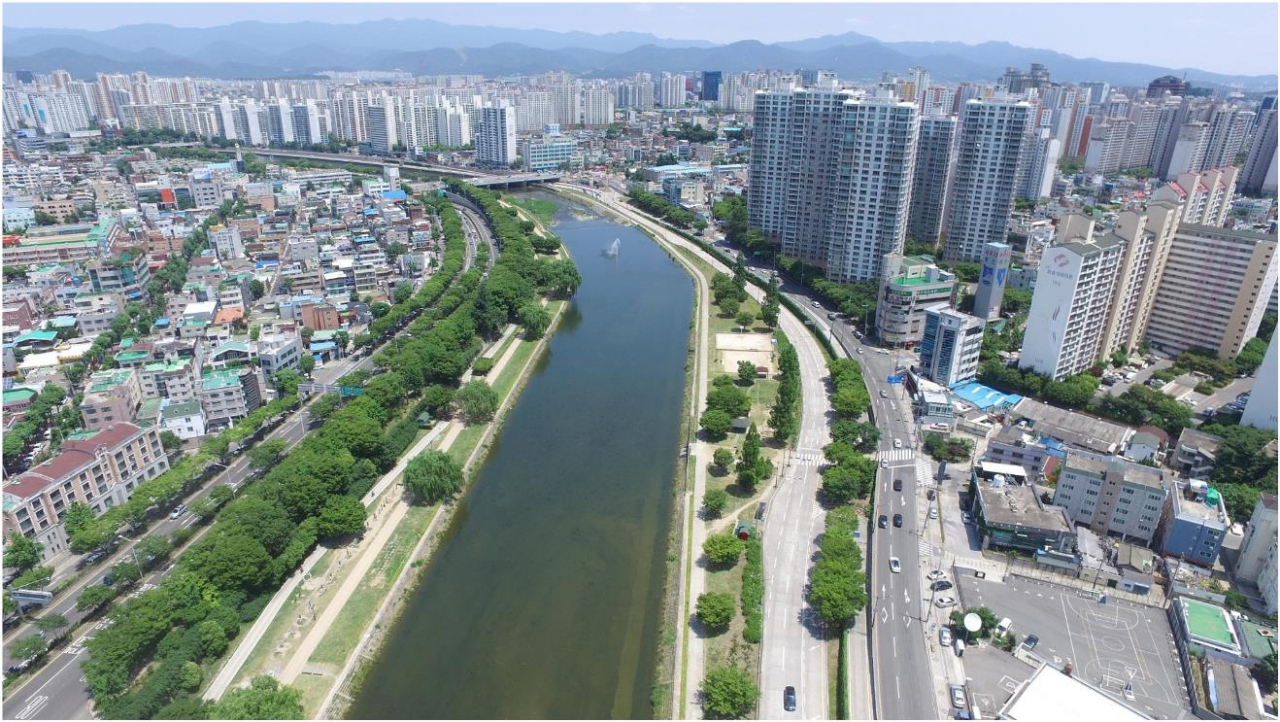 신천 모습.[대구시 제공]
