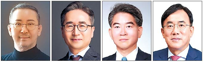 권영수 LG에너지솔루션 부회장, 장덕현 삼성전기 사장, 정호영 LG디스플레이 사장, 정철동 LG이노텍 사장. [각 사 제공]