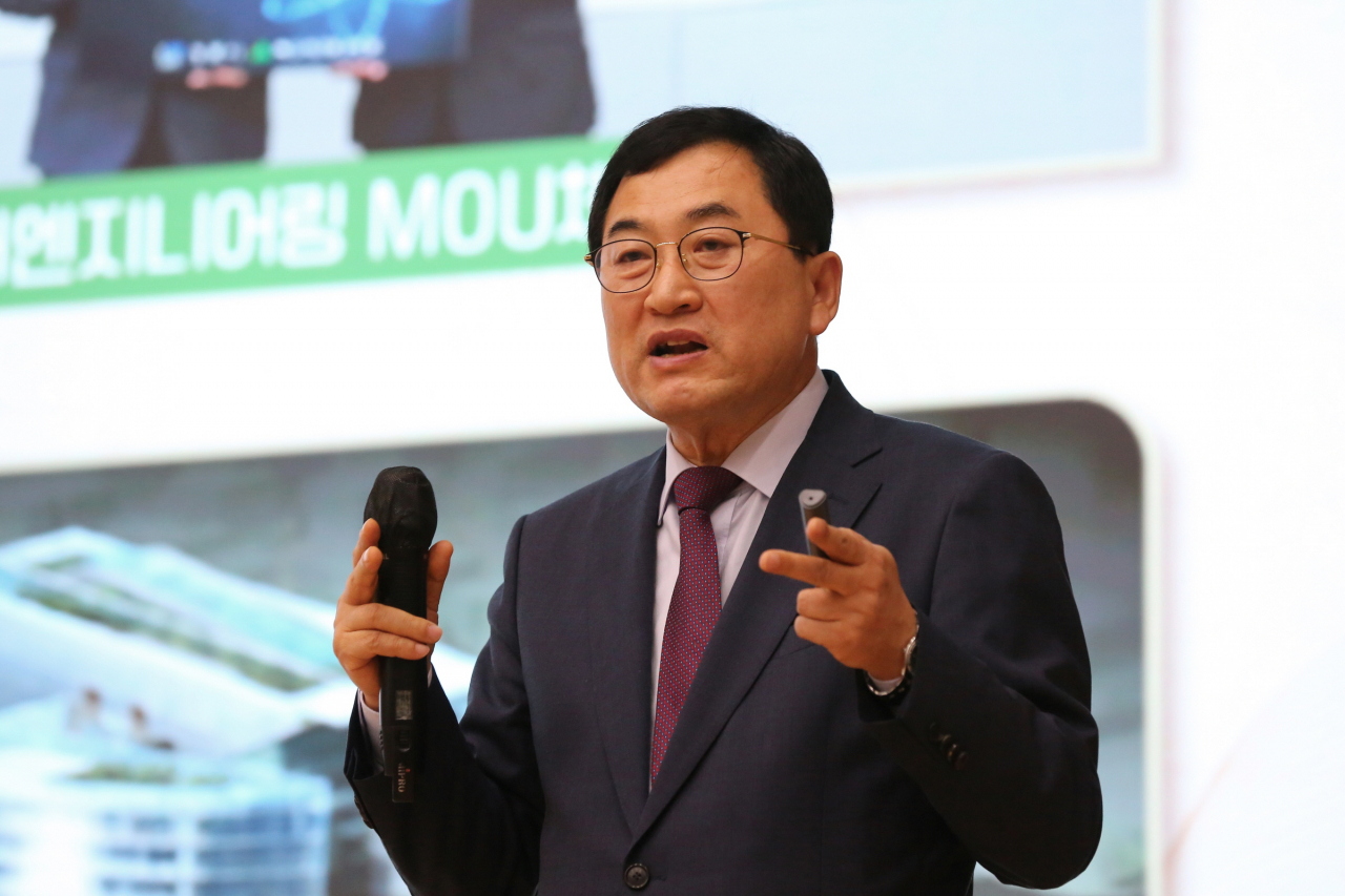 주낙영 경주시장이 5일 신년 기자간담회를 열고 새해 시정 계획 등을 설명하고 있다.[경주시 제공]