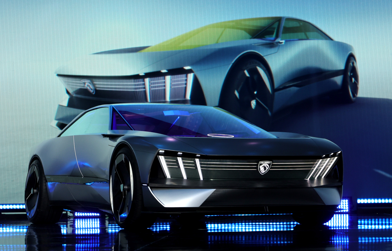 '푸조의 미래' Stellantis Peugeot 'Inception 콘셉트카'. [게티이미지]