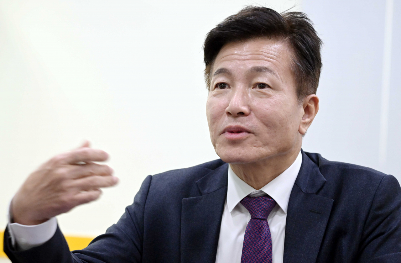 김학성 웨이버스 대표가 서울 구로구 웨이버스 사옥에서 헤럴드경제와 인터뷰하고 있다. [사진=이상섭 기자]