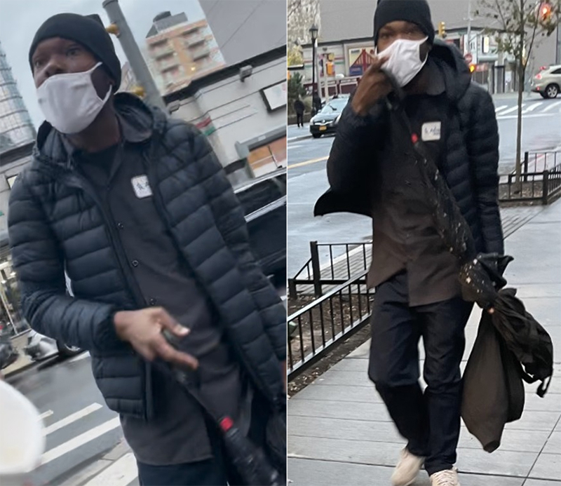 30대 아시아 남성에게 우산으로 무차별 공격하고 살해 위협을 한 용의자. [NYPD 트위터 캡처]
