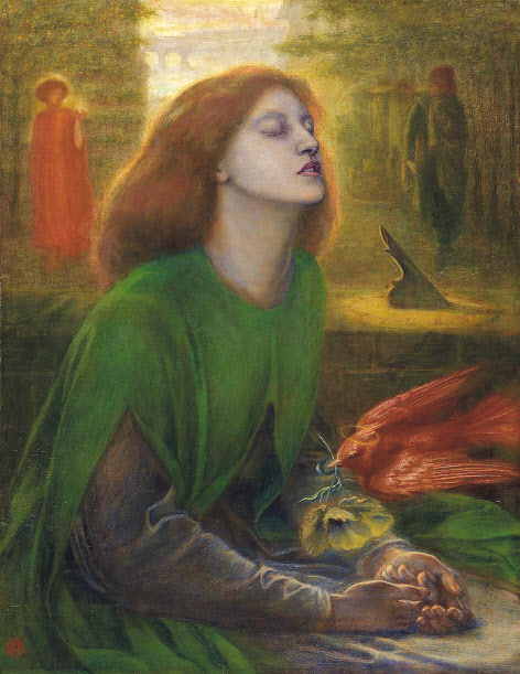Dante Gabriel Rossetti, Beata Beatrix, 1864-70 [테이트 브리튼]