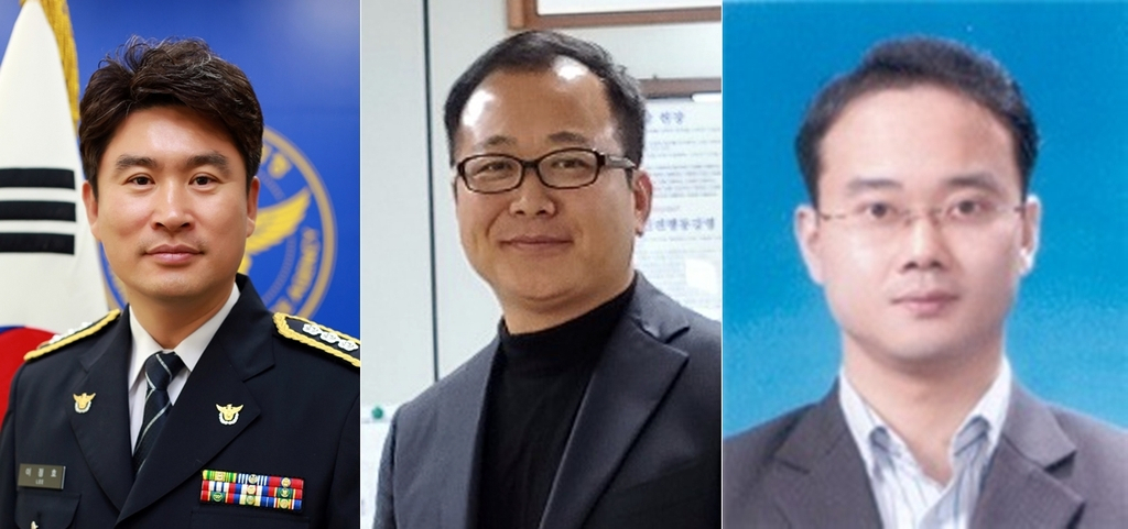 전남청 총경 승진 대상자. 왼쪽부터 이정호 정보상황계장, 박종호 수사심의계장, 김대원 생활안전계장. [전남경찰청 제공]