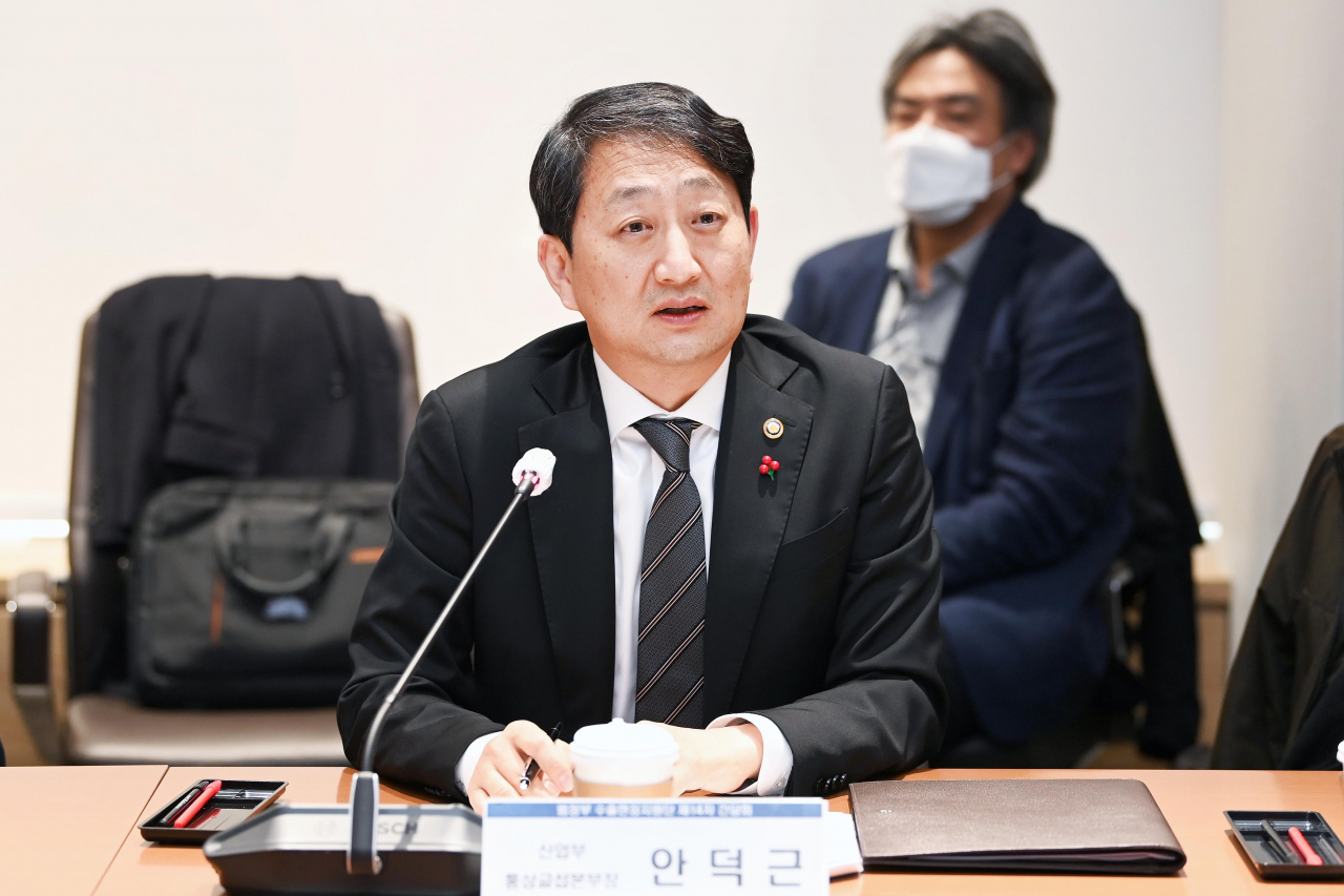 안덕근 산업통상자원부 통상교섭본부장[연합]