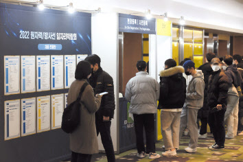 지난해 12월 27일 강남구 인터컨티넨탈 서울 코엑스호텔에서 열린 ‘2022 원자력생태계 지원사업 잡-테크 페어(JOB-TECH FAIR 2022)’. [연합]