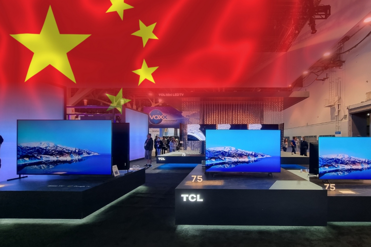 ‘CES 2023’에 참가한 중국 TCL 부스. 김지헌 기자