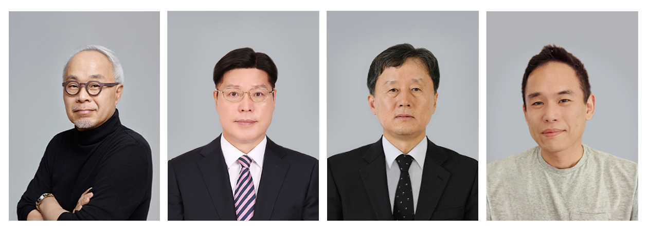 왼쪽부터 최주선 삼성디스플레이 대표이사, 조정구 그린파워 이사, 박종승 국방과학연구소장, 조경현 뉴욕대 교수.[KAIST 제공]