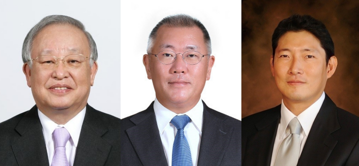 손경식(왼쪽부터) 경총 회장, 정의선 현대차그룹 회장, 조현준 효성그룹 회장 [각사 제공]
