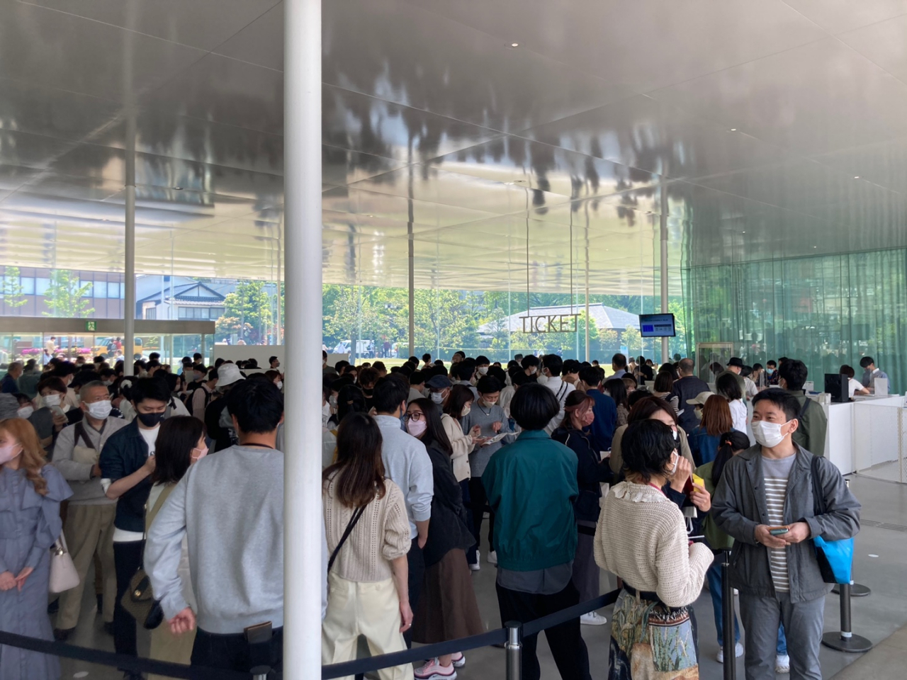 일본 가나자와 21세기 미술관 MMCA 현대차 시리즈 '문경원 전준호-미지에서 온 소식' 순회전 개막식 전경 [MMCA 제공]