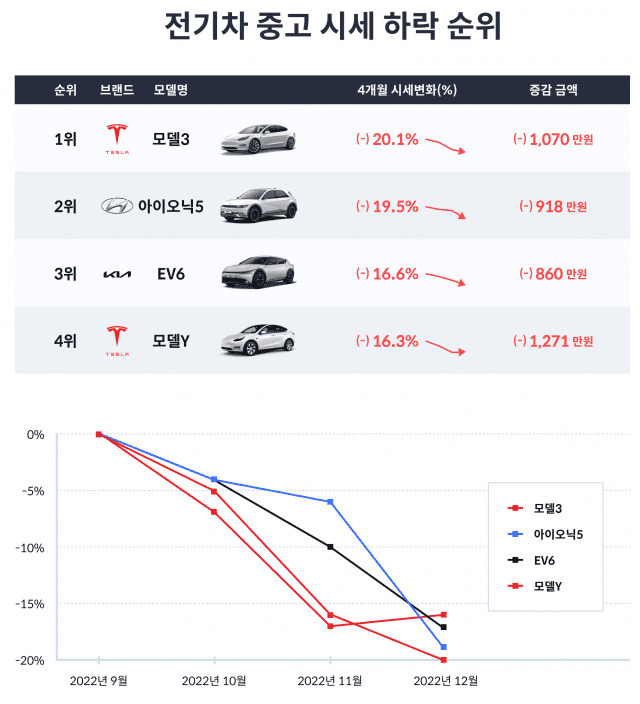 주가도 중고가도 ‘뚝뚝’…뿔난 테슬라 차주들 “차가 활어도 아니고” [여車저車]