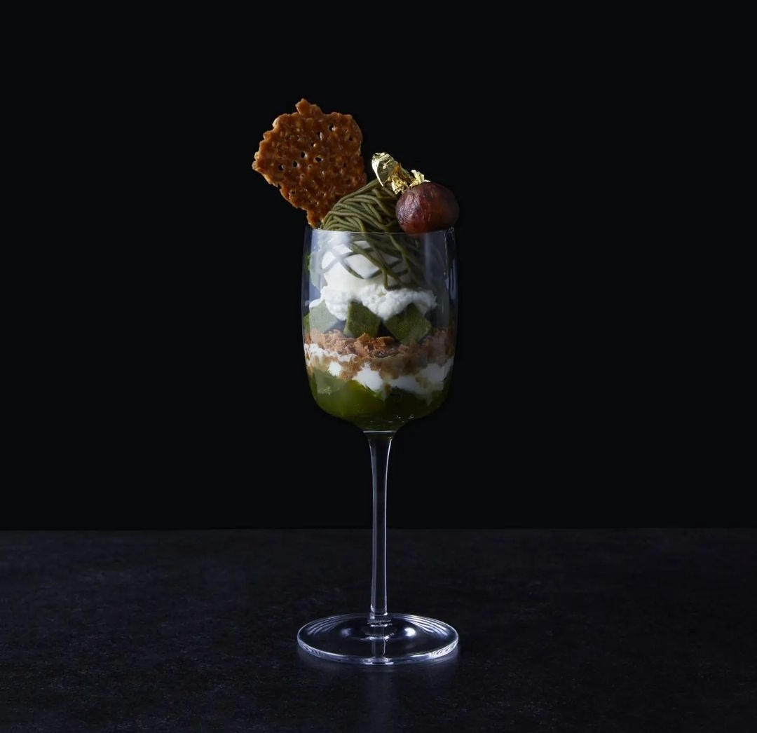 Matcha mont-blanc parfait (Fou de the)