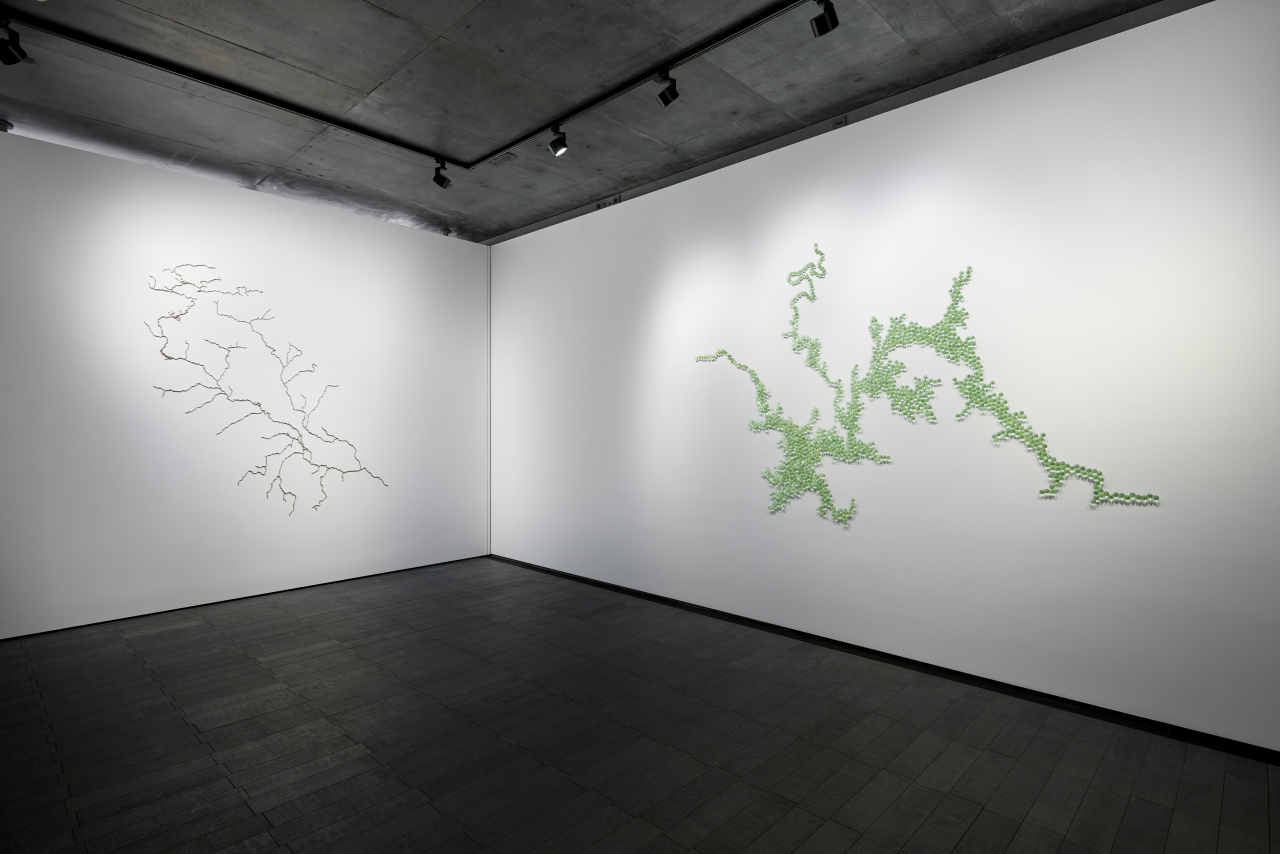 마야 린 개인전 ‘Nature Knows No Boundaries’ 전시전경&uarr; [페이스갤러리 제공]