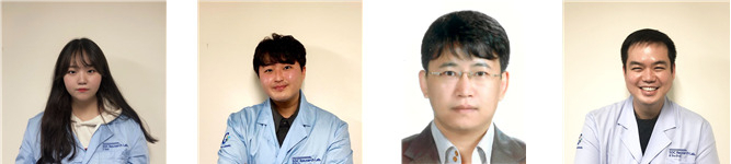 왼쪽부터 김소미 가천대 연구원, 박태현 가천대 연구원, 윤형중 박사, 유호천 교수. [KBSI 제공]