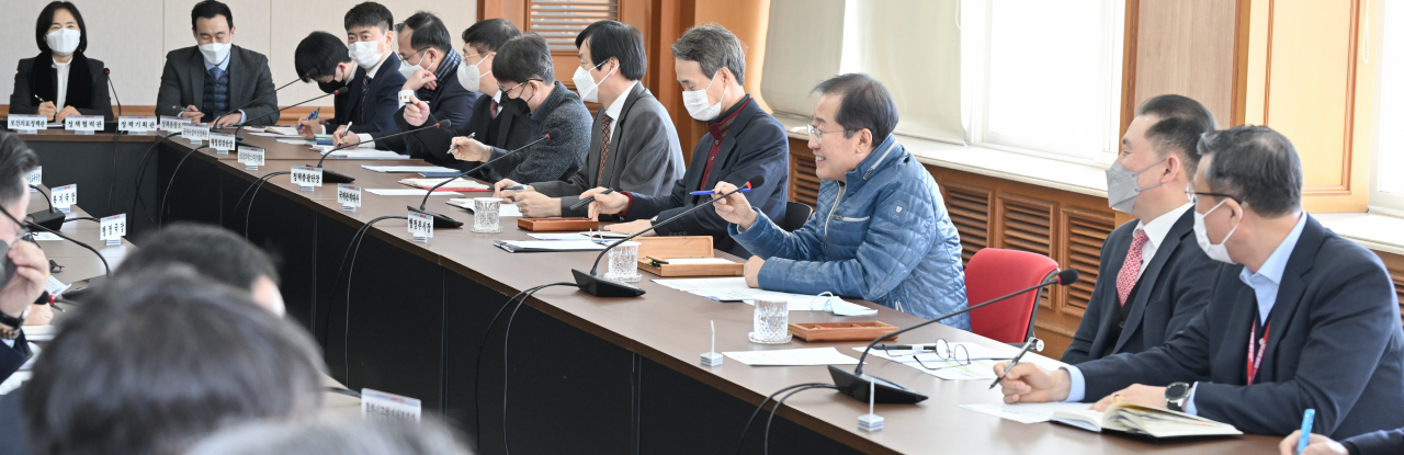 대구시 간부회의 모습.[대구시 제공]