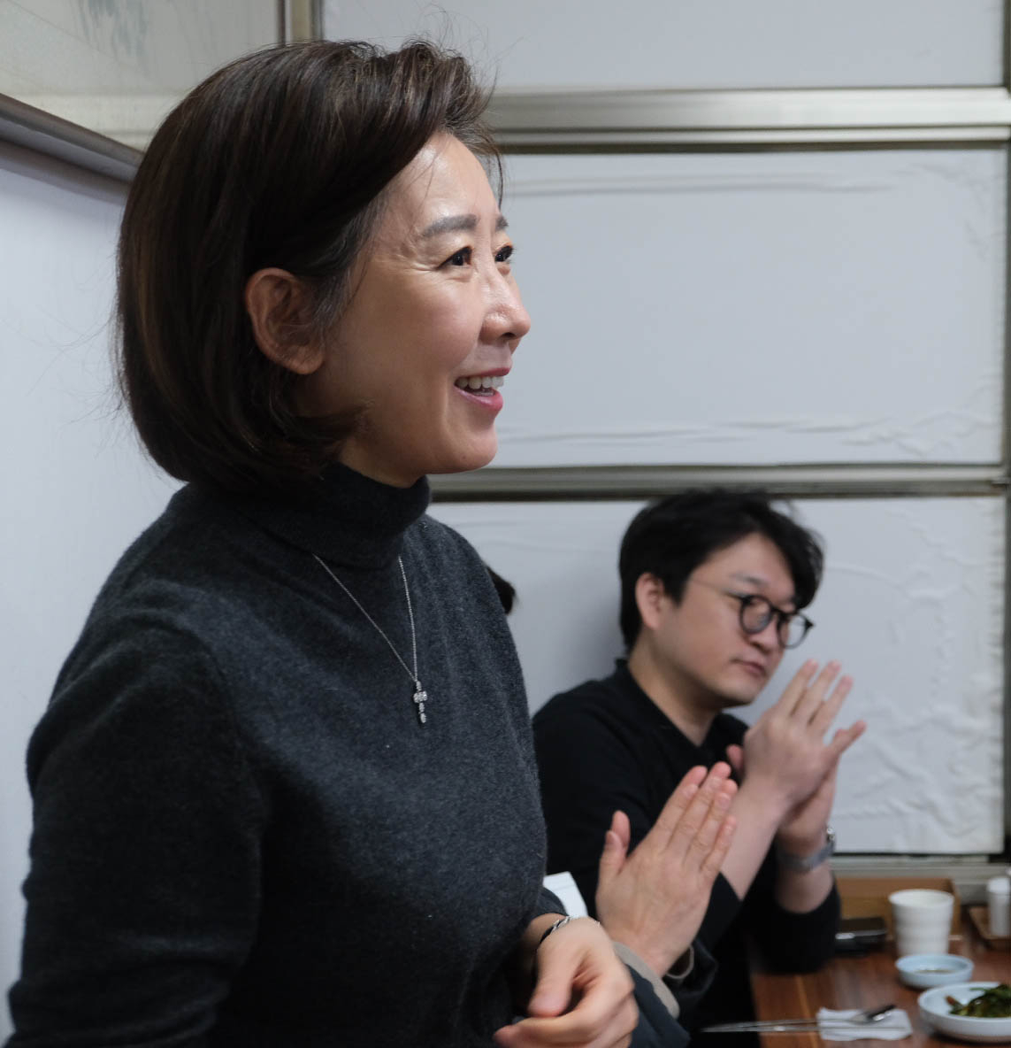 나경원 국민의힘 전 의원이 29일 서울 여의도 한 식당에서 열린 기자간담회에 발언하고 있다. [연합뉴스]