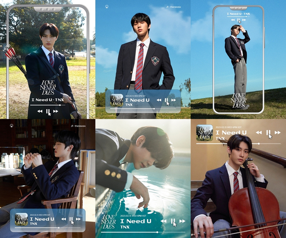 Concept photo for TNX's 2nd mini album "Love Never Dies" (P Nation)