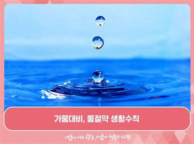 광주시 물절약 캠페인[광주시 제공]