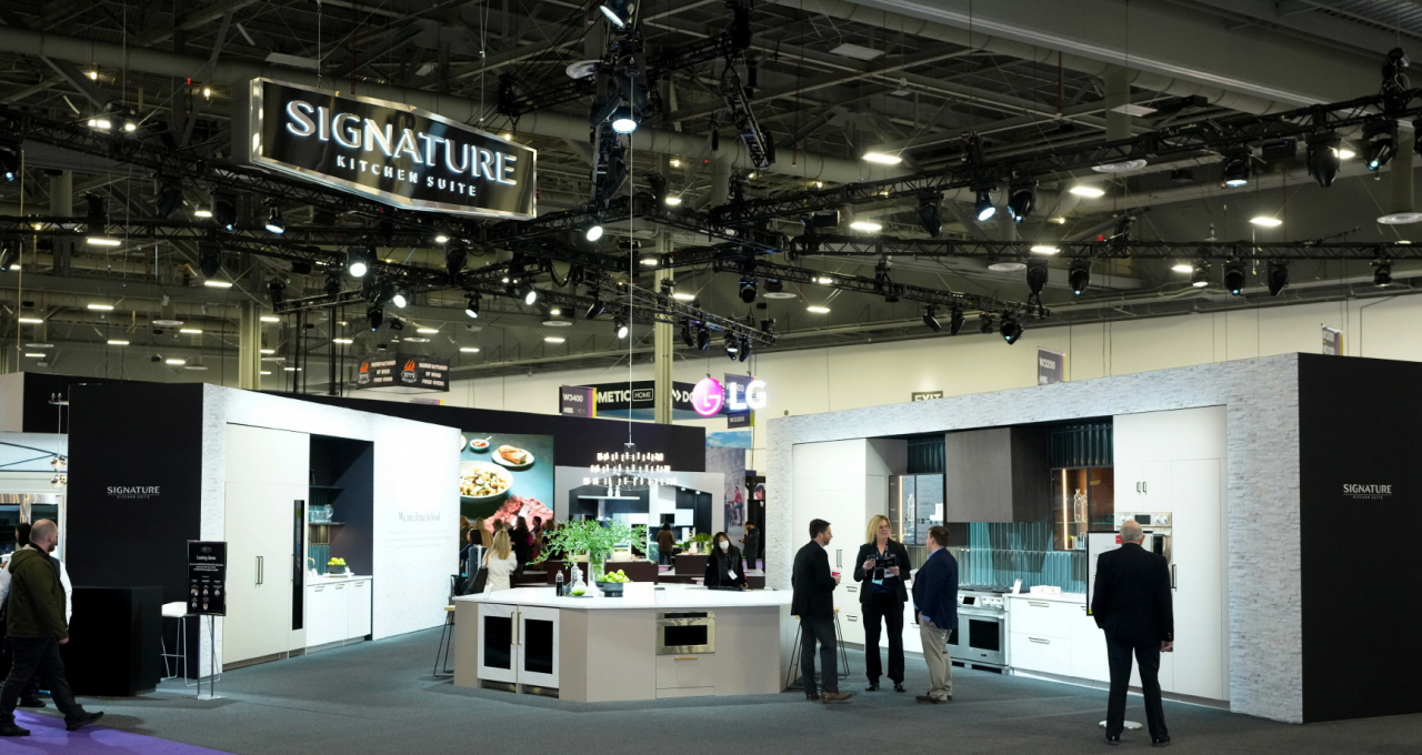 LG전자가 ‘KBIS 2023’ 전시관 모습 [LG전자 제공]