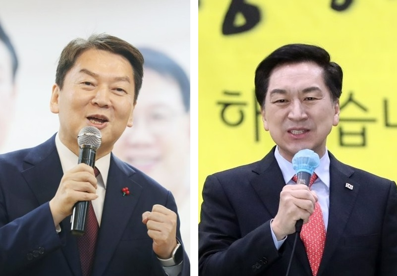 안철수(왼쪽), 김기현(오른쪽) 국민의힘 의원