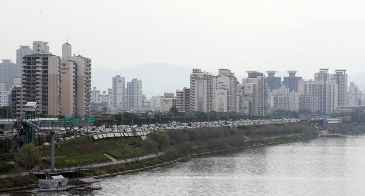 서울 성수대교에서 바라본 성동구 성수전략정비구역 일대 모습. [연합]
