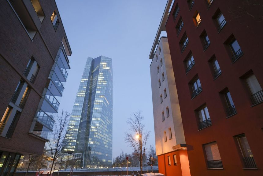 독일 프랑크푸르트에 위치한 유럽중앙은행(ECB).[블룸버그]
