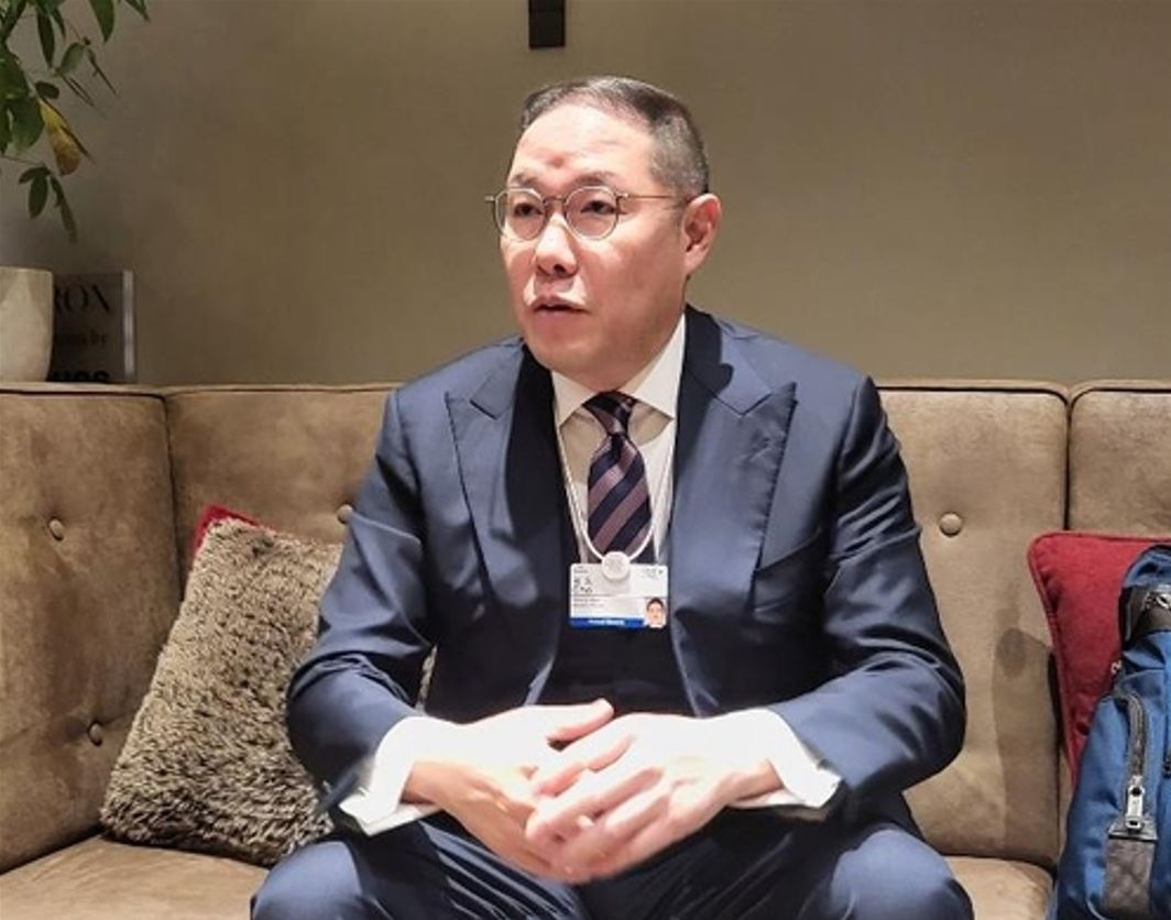 지난달 17일(현지시간) 스위스 다보스 포럼에 참석한 조현상 효성그룹 부회장 [연합]