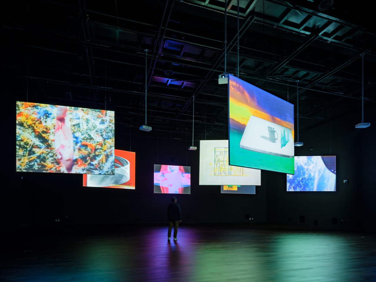 페터 바이벨, ‘다원성의 선율’(1986-1988), 인지 행위로서의 예술전 2023, 설치전경 [MMCA 제공]